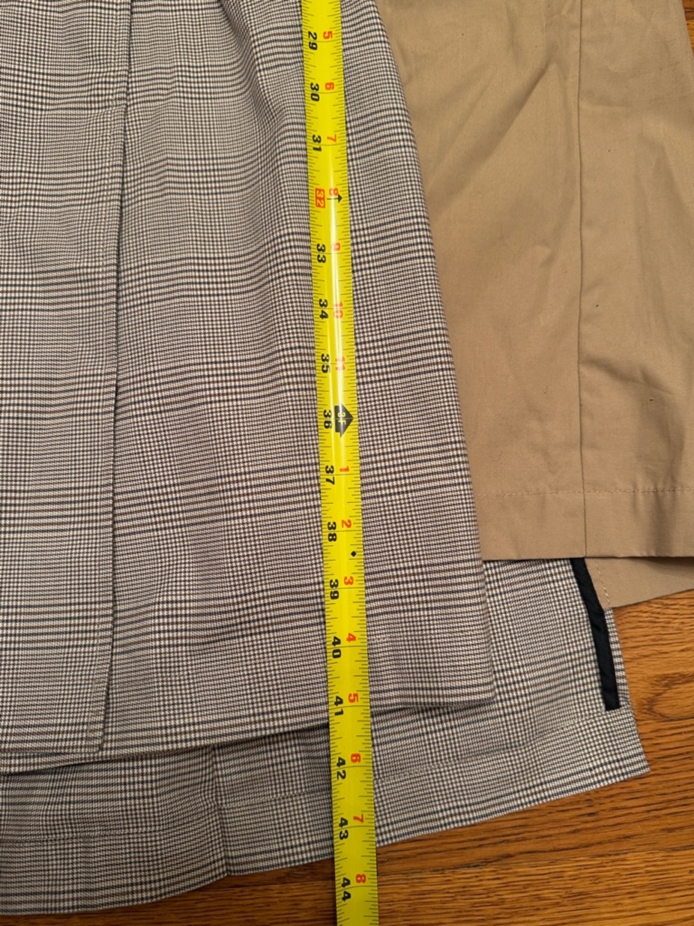 ZARA Woman Plaid Combination Double Breasted Trench Coat With Belt - Large - Picture 8 of 11